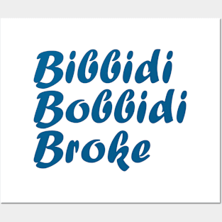 Bibbidi Bobbidi Broke Inspired Silhouette Posters and Art